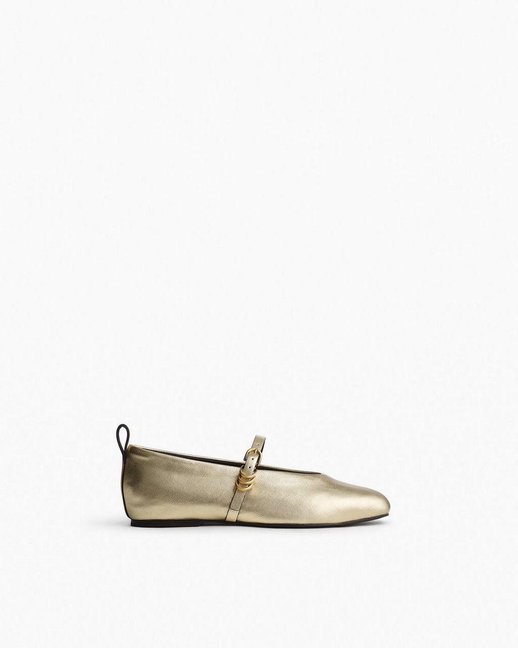 Spire Leather Mary Janes - Gold