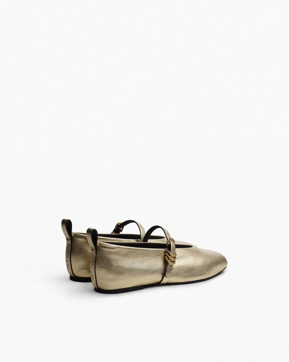 Spire Leather Mary Janes - Gold