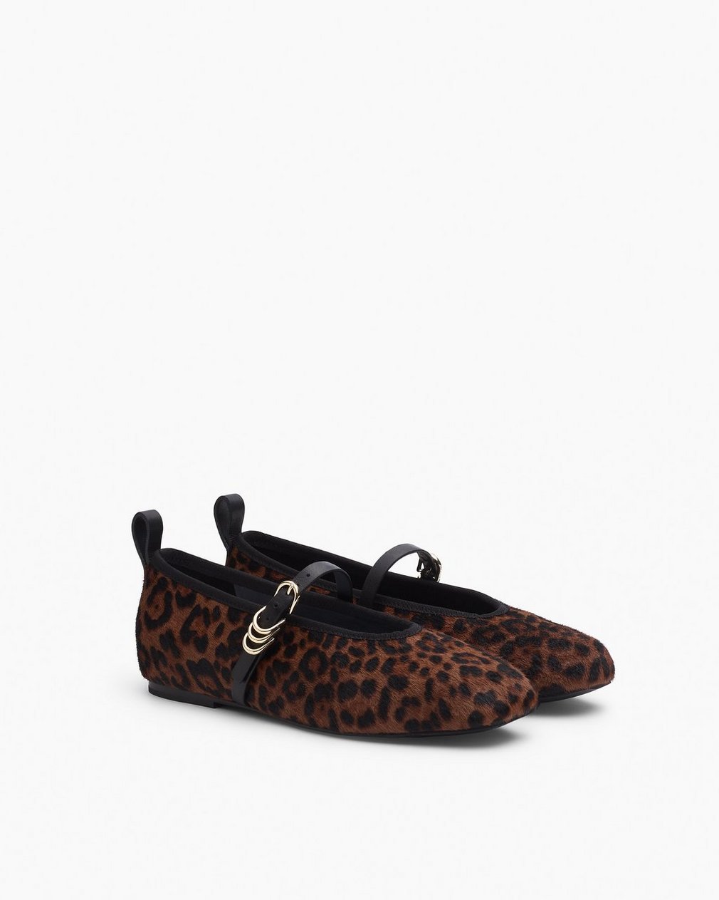 Spire Leopard Calf-Hair Mary Janes - Leopard Hair Calf