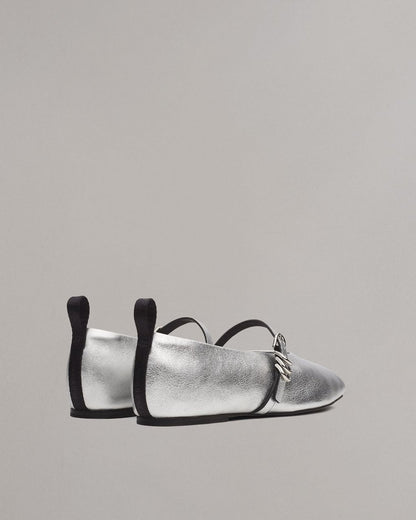 Spire Mary Jane Shoes - Silver