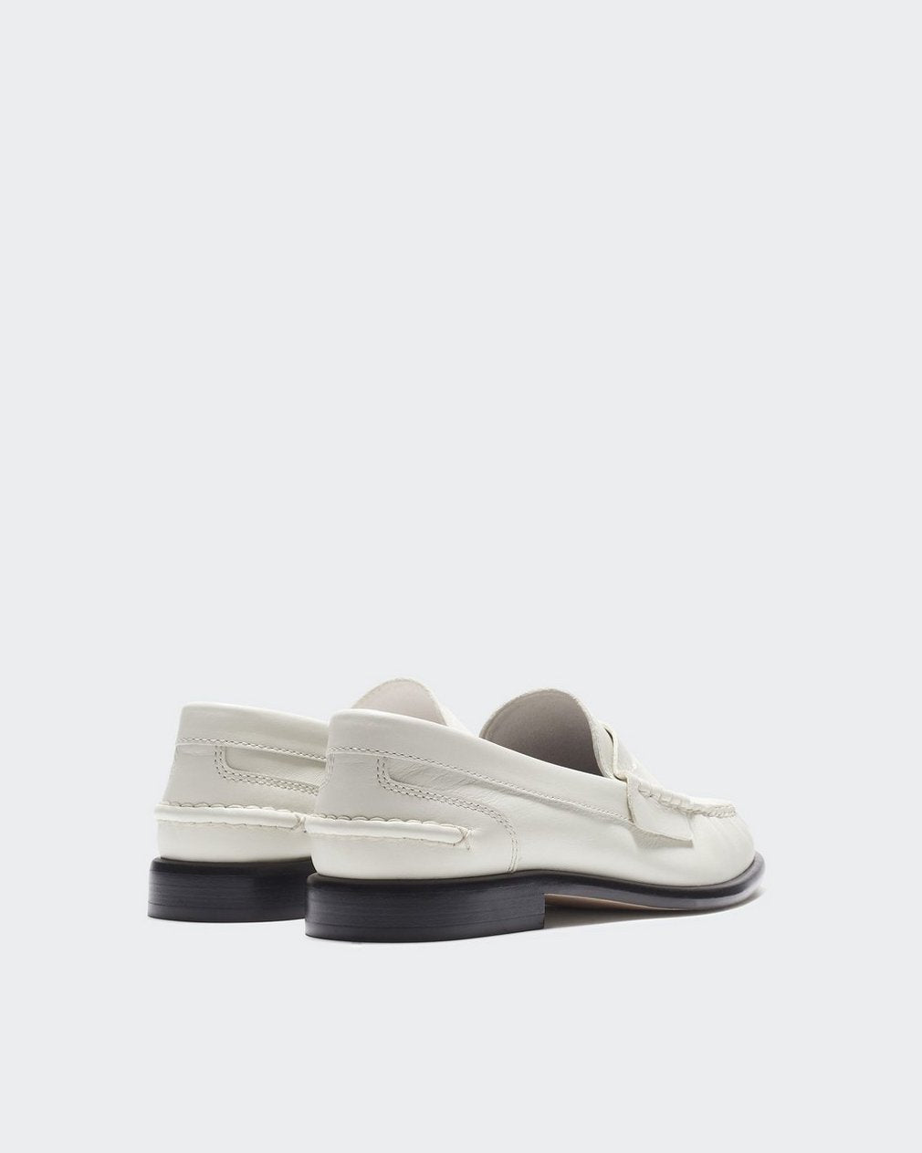 Carter Leather Loafers - Antique White