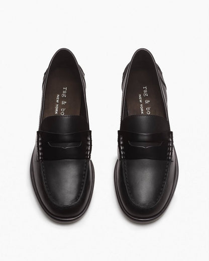 Carter Leather Loafers - Black