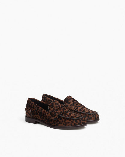 Carter Leopard Calf Hair Loafers - Leopard Hair Calf