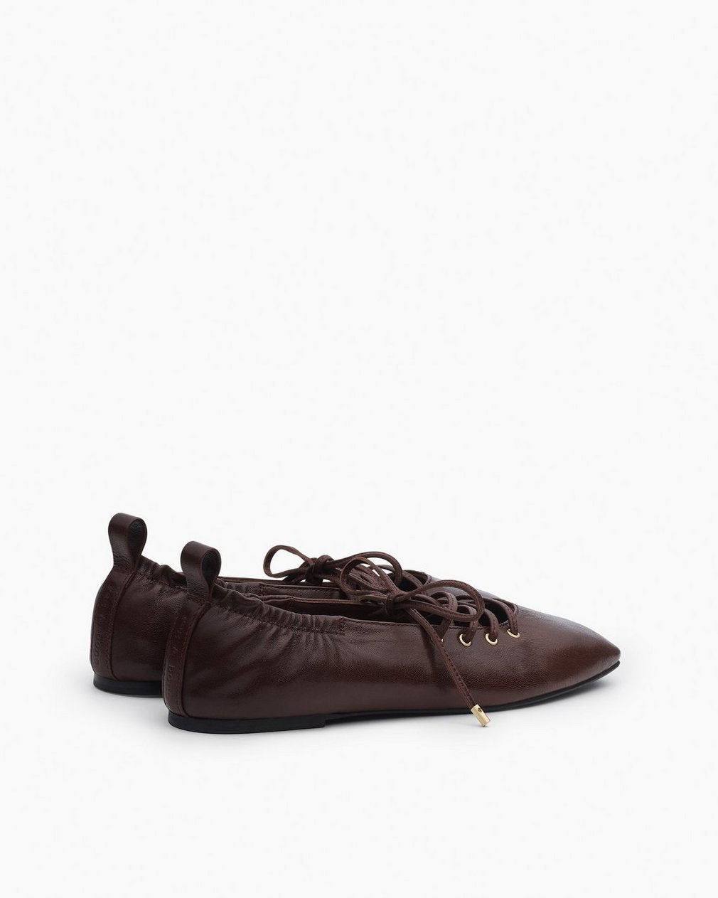 Sophia Leather Ballet Flats - Mocha
