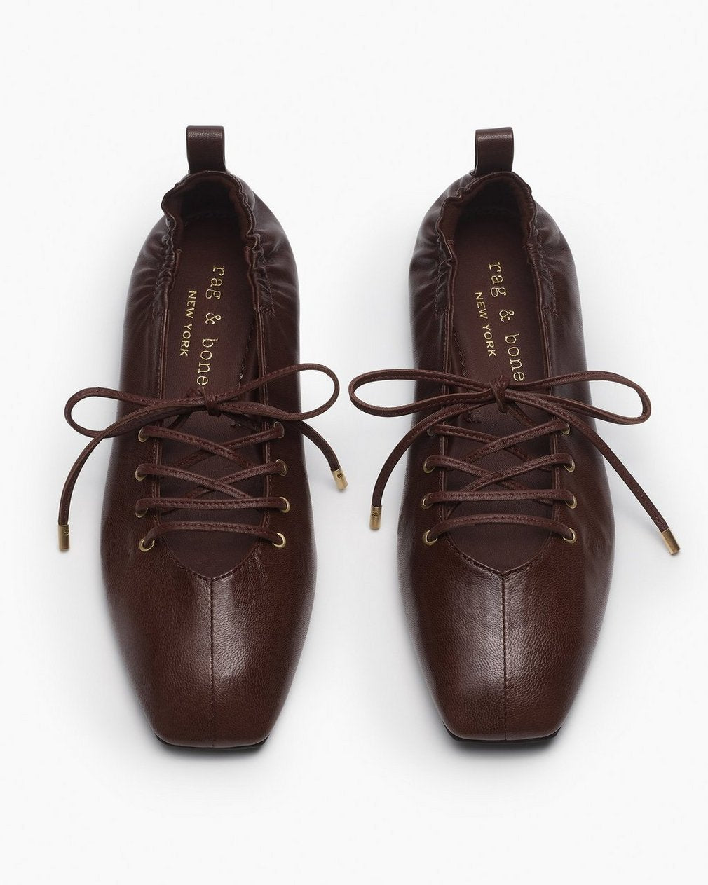 Sophia Leather Ballet Flats - Mocha