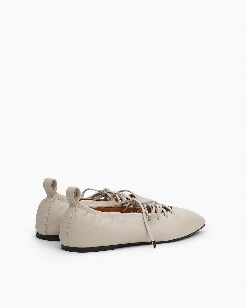 Sophia Leather Ballet Flats - Cloud