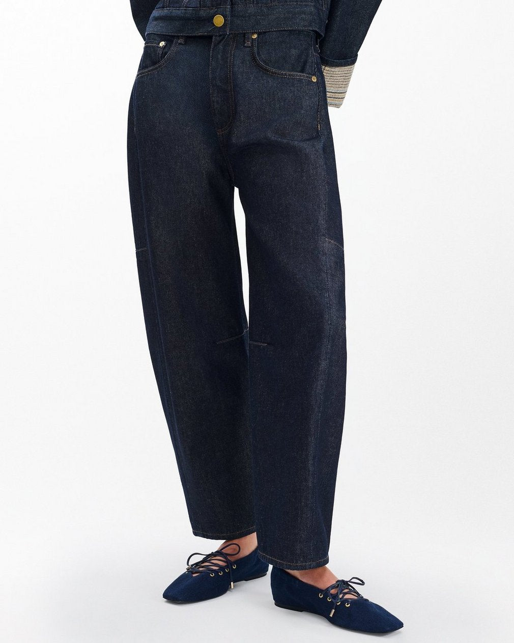 Sophia Denim Ballet Flats - Indigo Denim