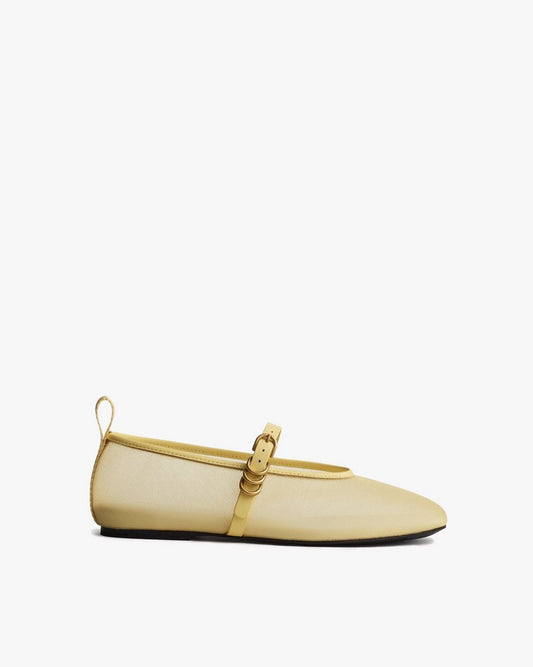 Spire Mesh Mary Janes - Honey