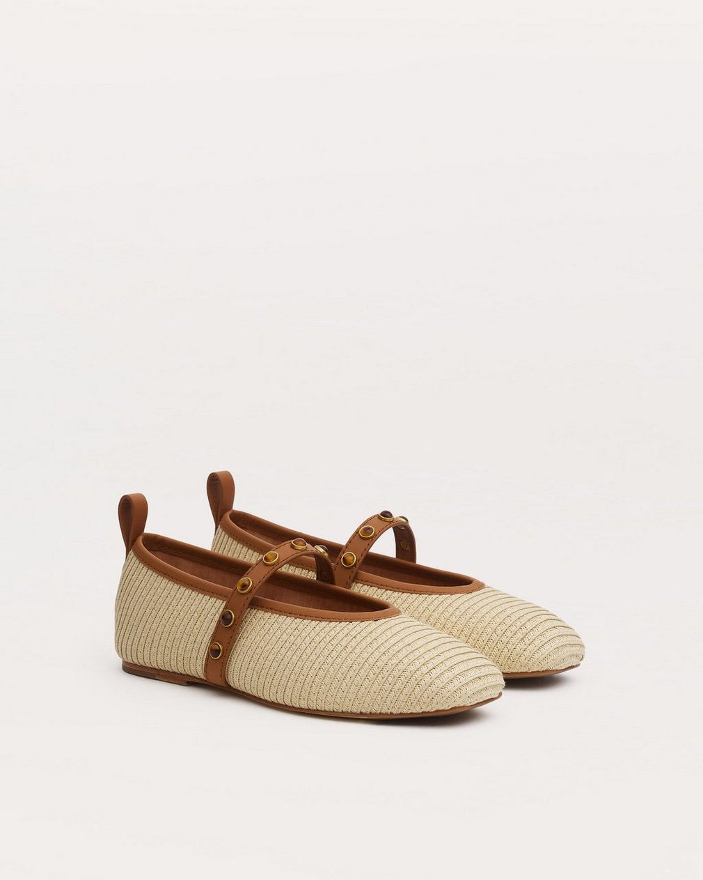 Spire Straw Mary Janes - Natural