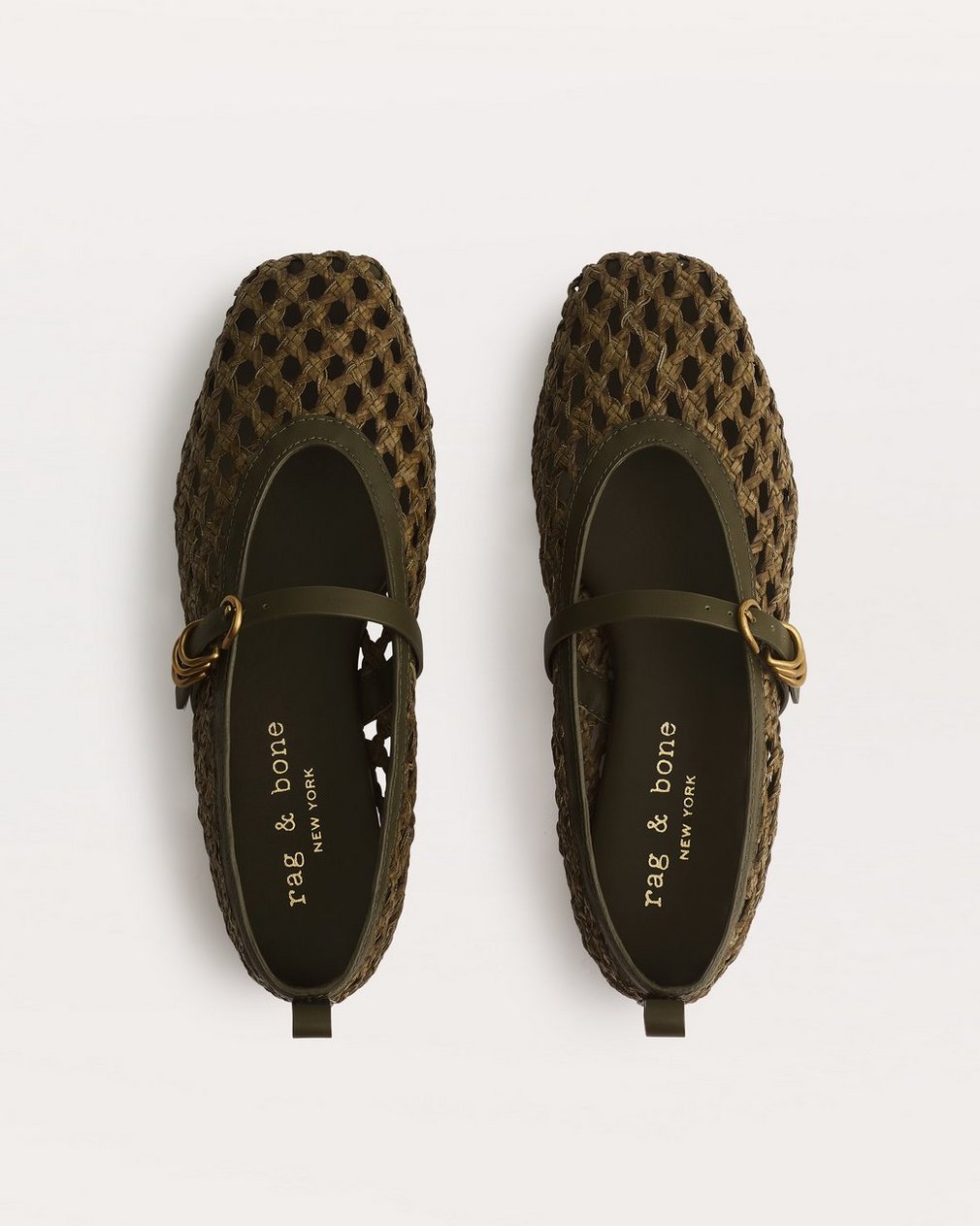 Spire Woven Mary Janes - Loden Woven