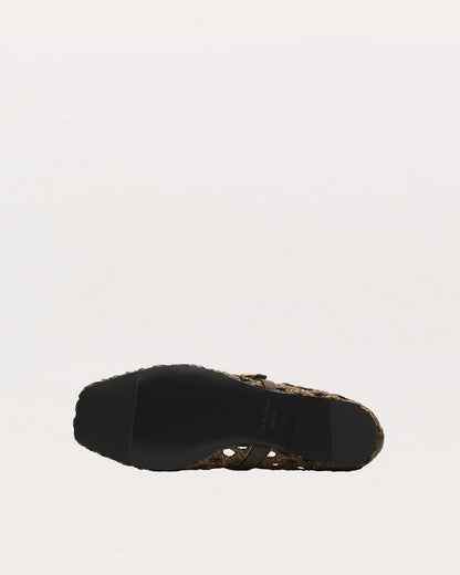 Spire Woven Mary Janes - Loden Woven
