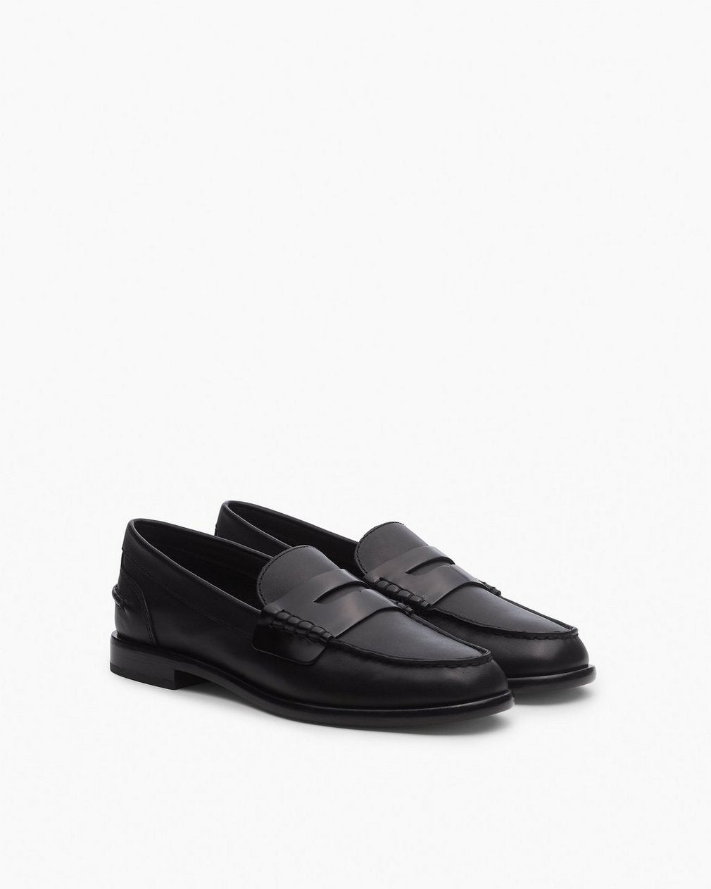 Carter Leather Loafers - Black