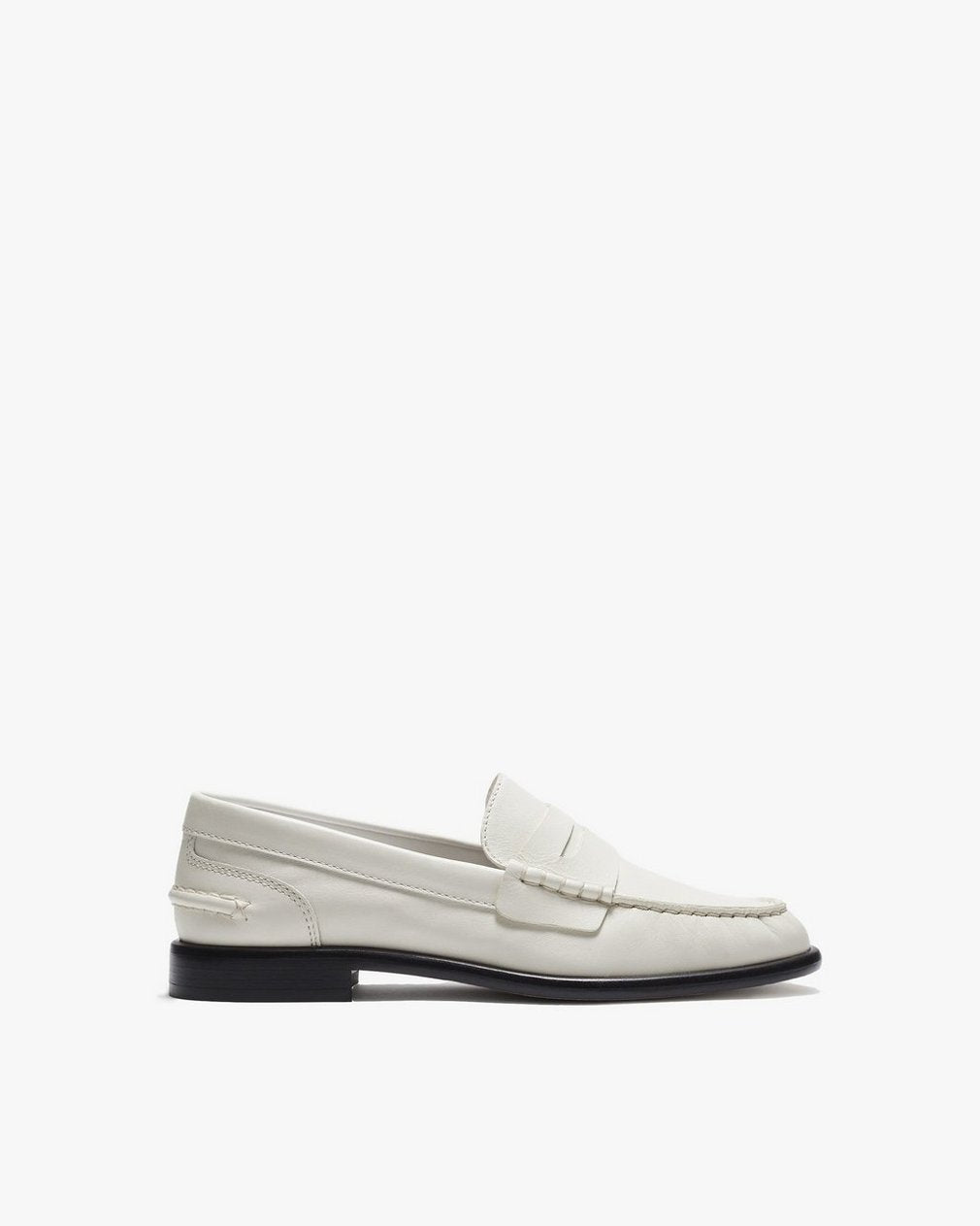 Carter Leather Loafers - Antique White