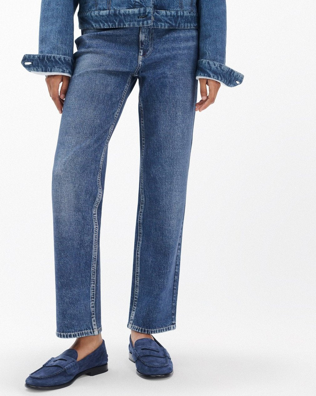 Carter Suede Moccasin Loafers - Navy Suede