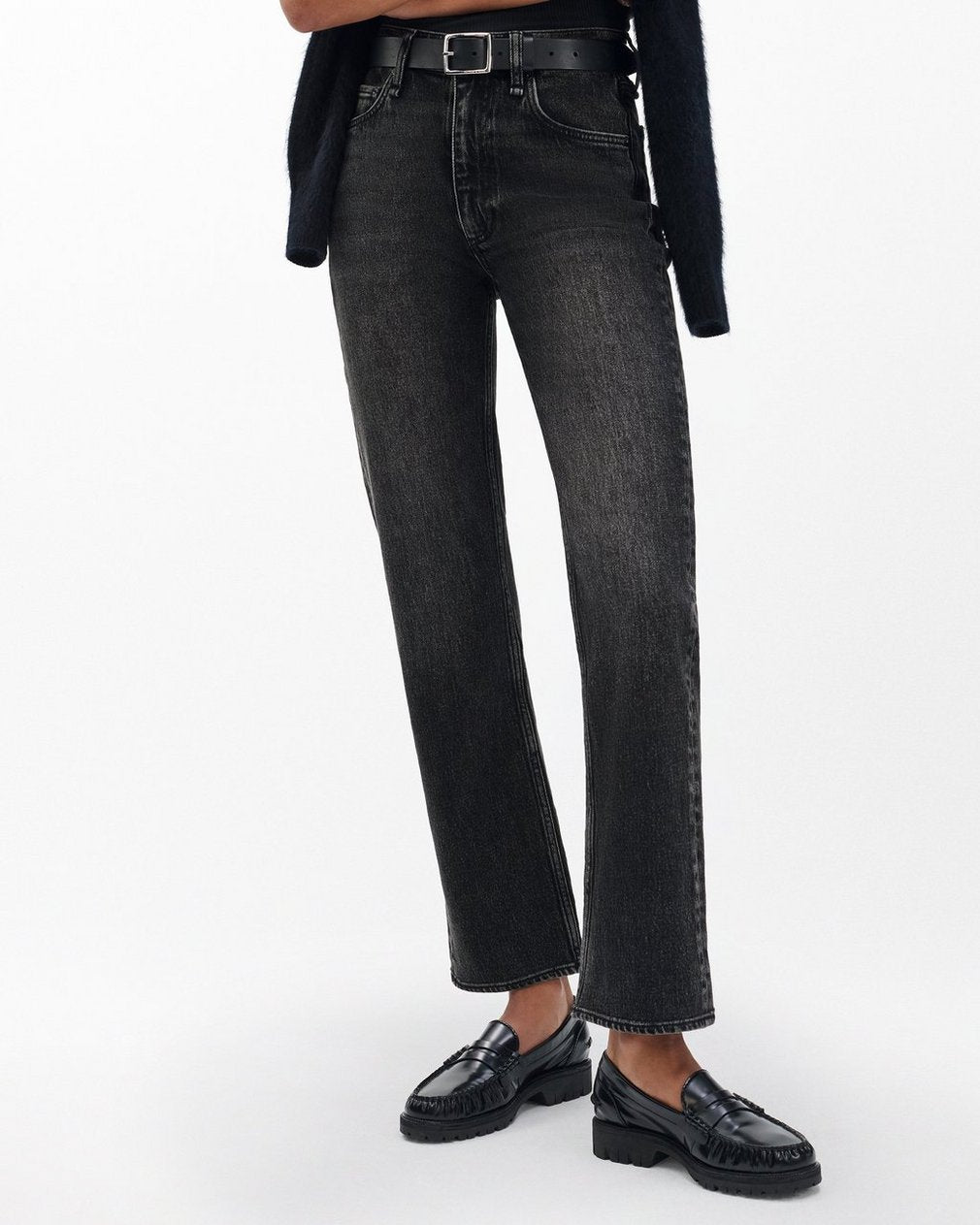 Corey Leather Loafers - Black