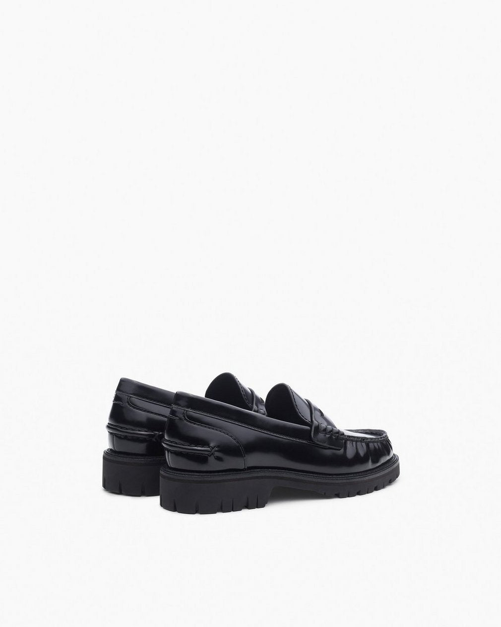 Corey Leather Loafers - Black