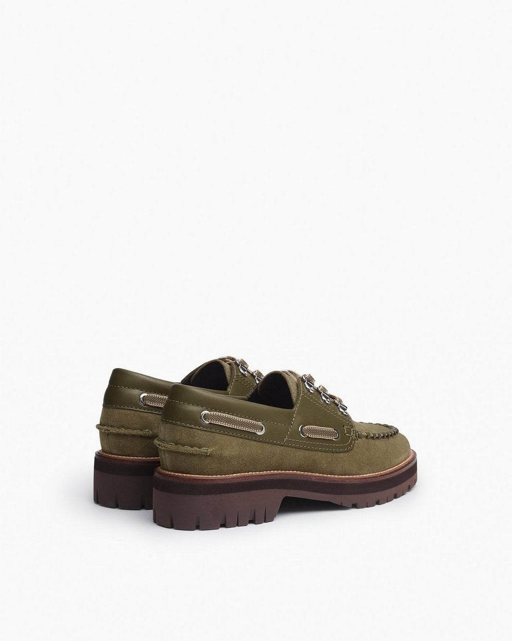 Cameron Suede Boat Shoes - Olive Night Suede