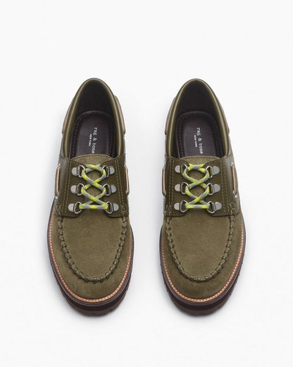 Cameron Suede Boat Shoes - Olive Night Suede