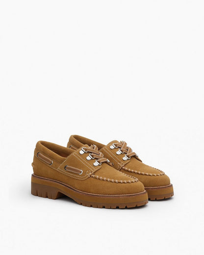 Cameron Suede Boat Shoes - Caramel Suede