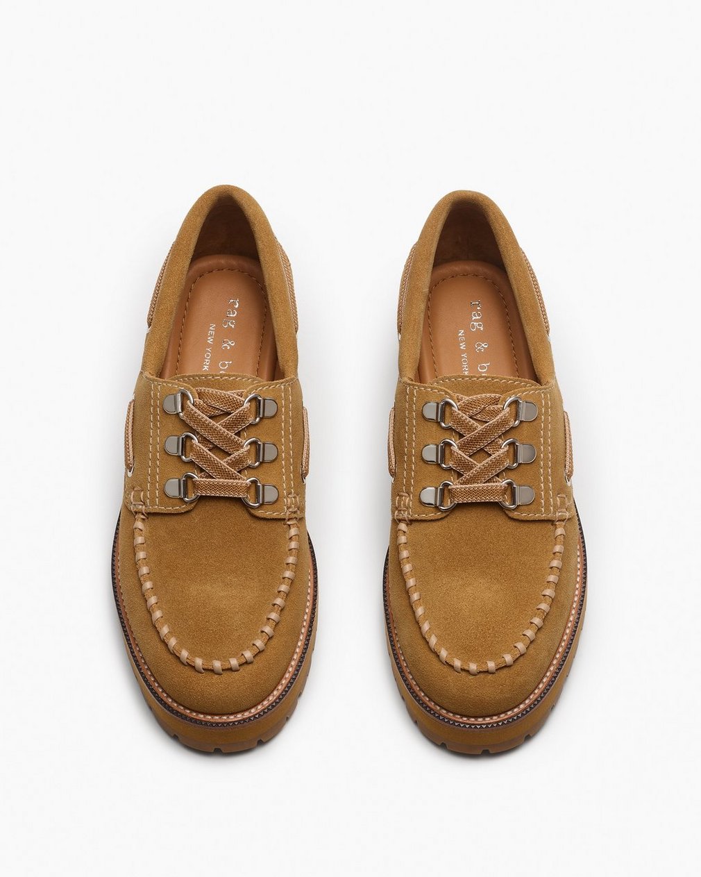 Cameron Suede Boat Shoes - Caramel Suede