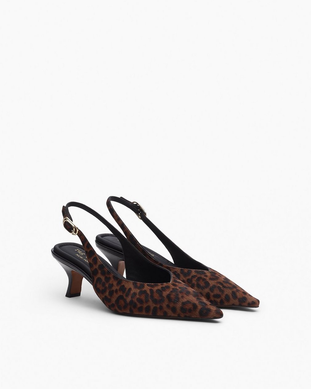 Madison Leopard Calf Hair Slingbacks - Leopard Hair Calf