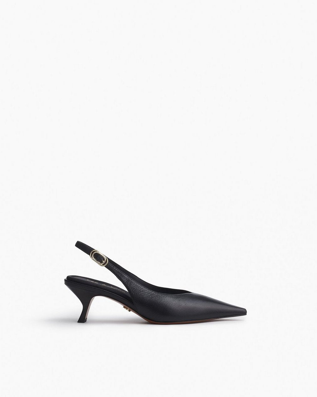 Madison Leather Slingbacks - Black