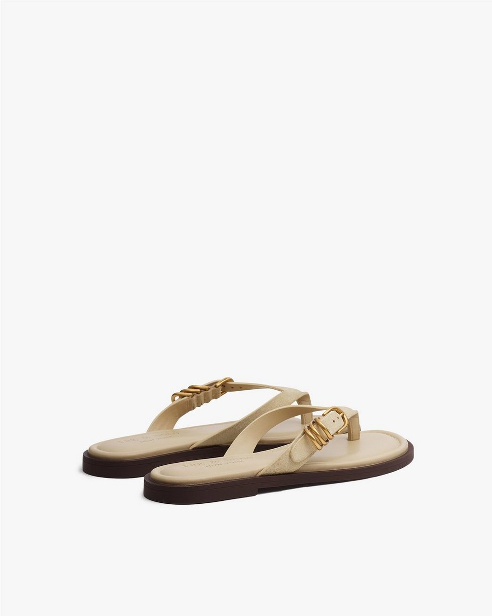 Gia Suede Flip Flops - Macadamia Suede