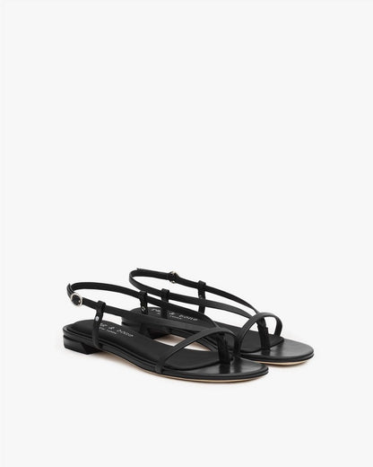 Giselle Strappy Sandals - Black
