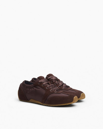 Emilee Ballet Runner Sneakers - Mocha