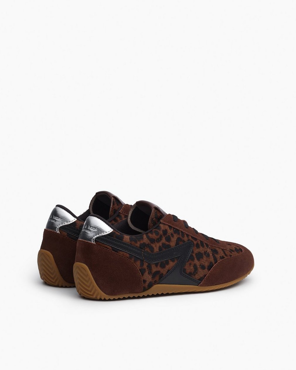 Ultra Slim Retro Runner Sneakers - Leopard Mocha