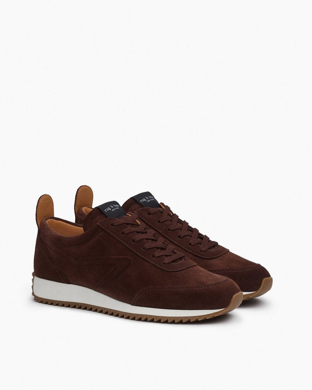Retro Runner Sneakers - Mocha Suede