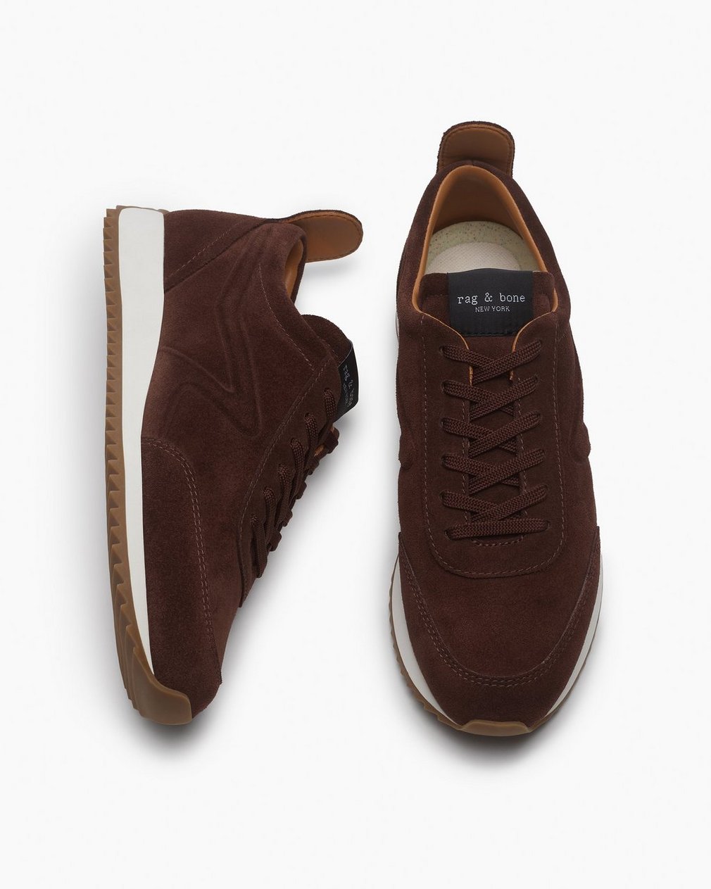 Retro Runner Sneakers - Mocha Suede