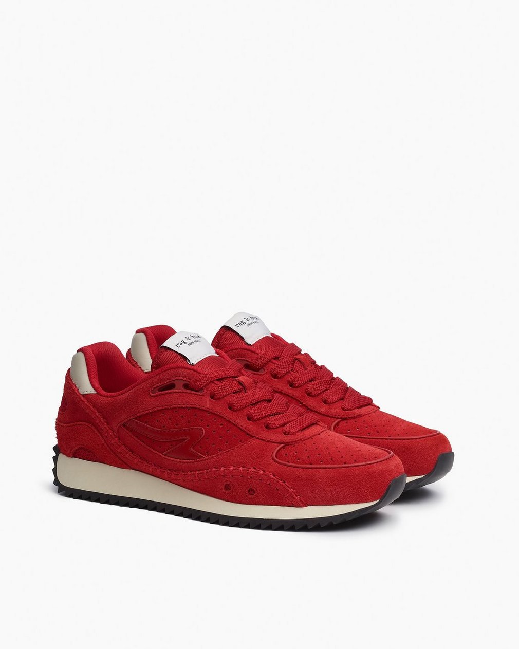 rb Drift Runner Sneakers - Flame Red Suede