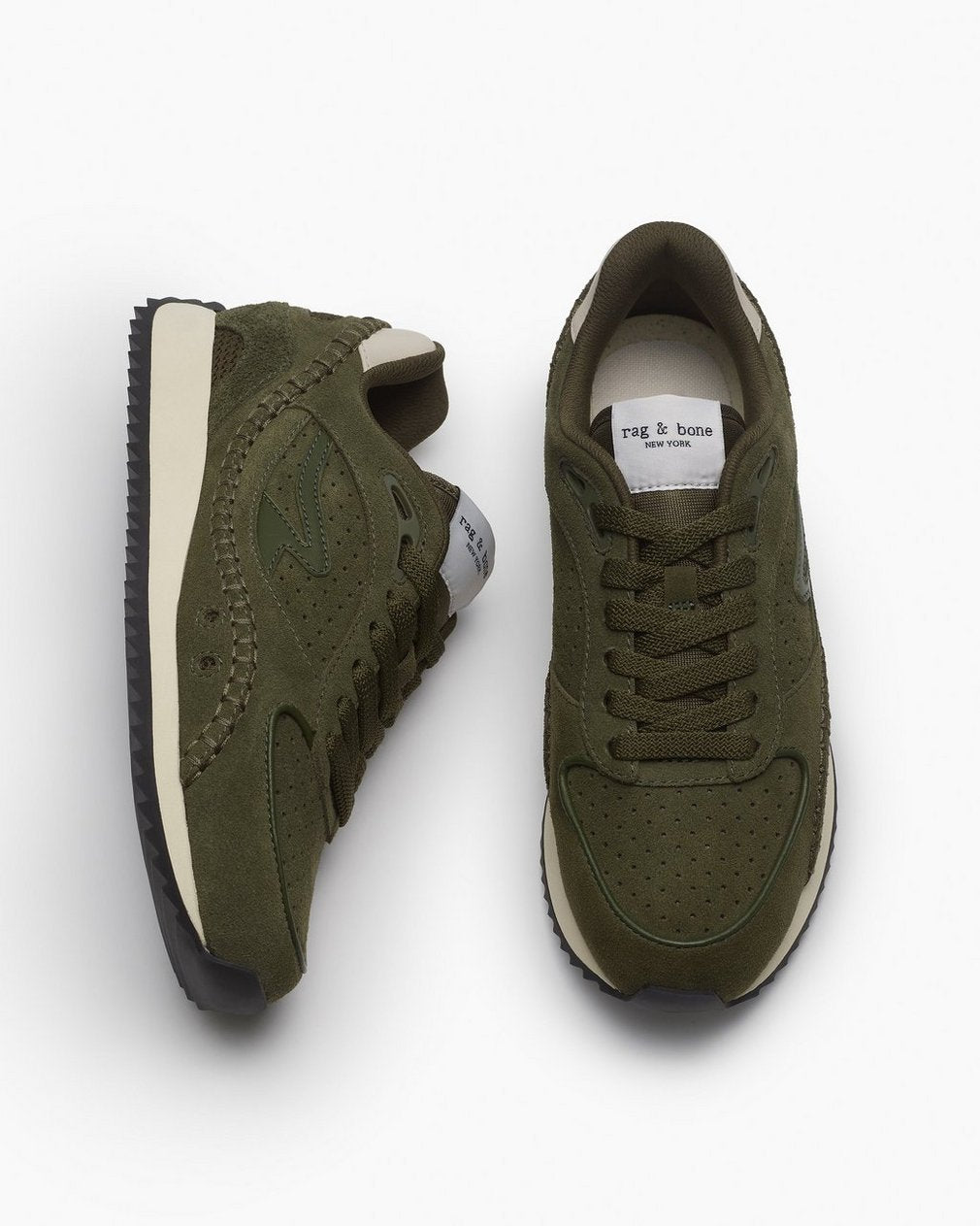 rb Drift Runner Sneakers - Olive Suede