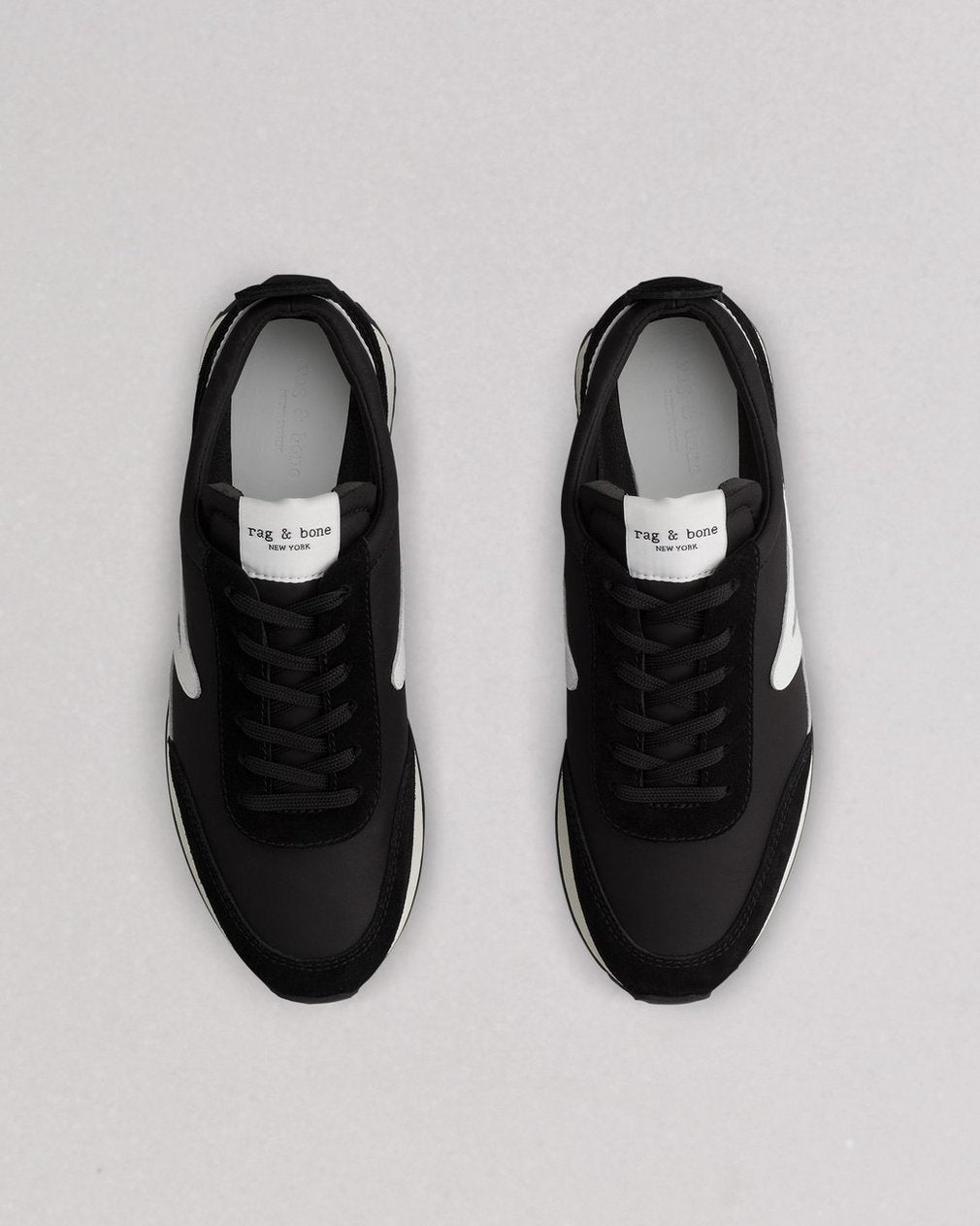 Black Retro Runner: Recycled Materials Sneaker