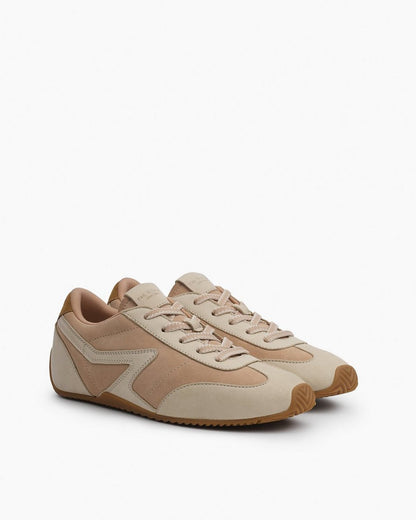 Ultra Slim Retro Runner Sneakers - Cloud Sand