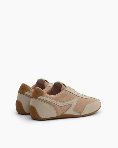 Ultra Slim Retro Runner Sneakers - Cloud Sand