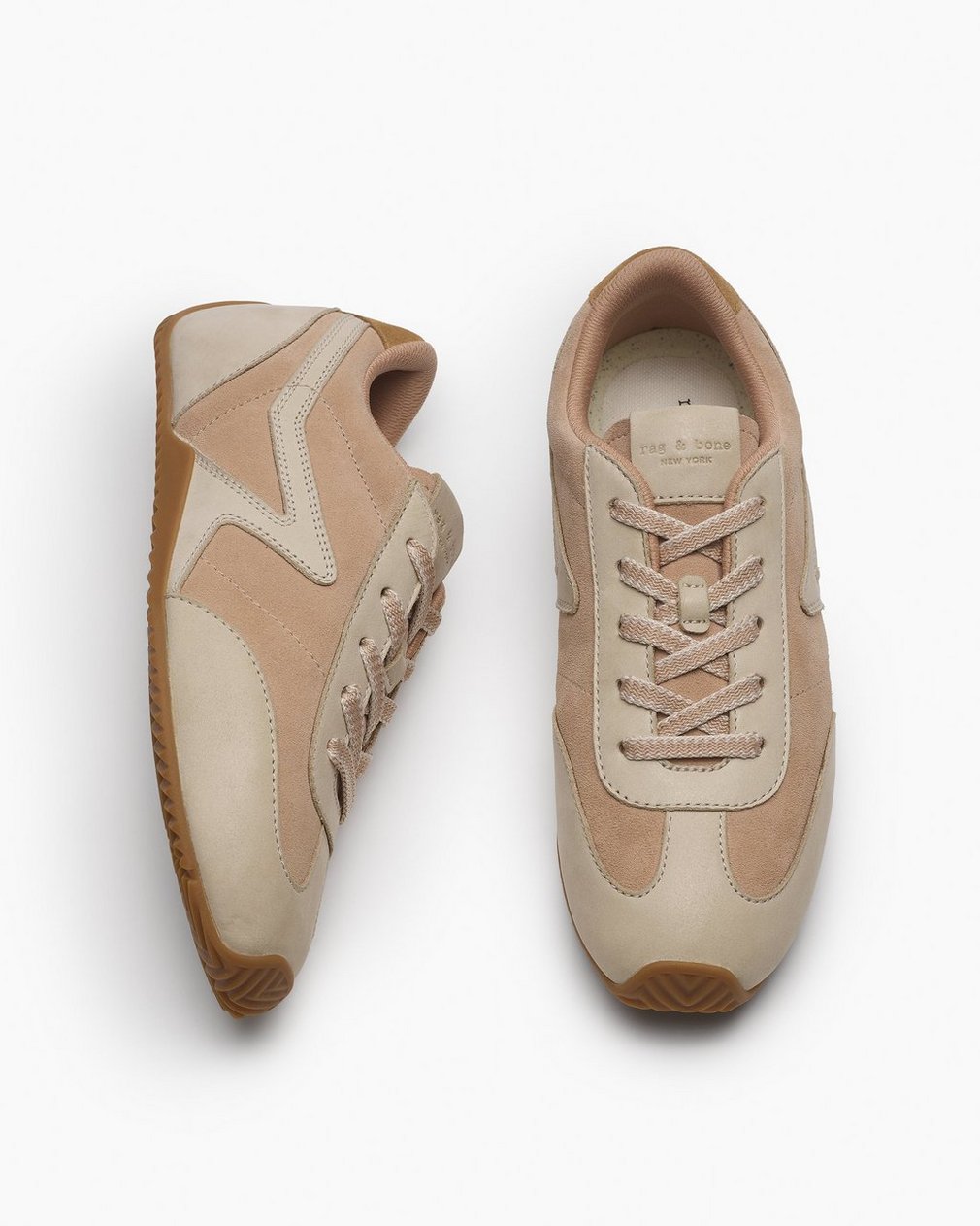 Ultra Slim Retro Runner Sneakers - Cloud Sand