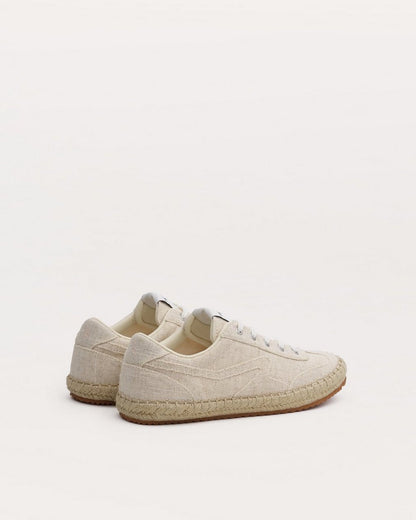 Retro Espadrille Sneakers - Natural Greige