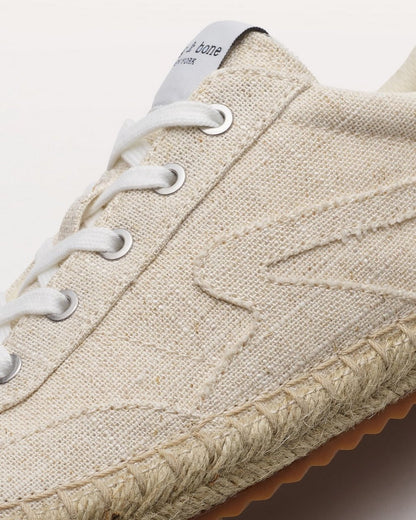 Retro Espadrille Sneakers - Natural Greige