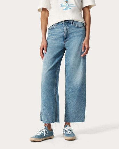 Retro Espadrille Sneakers - Light Wash Denim
