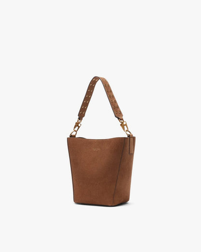 Parker Suede Bucket Bag - Golden Brown