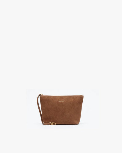 Parker Suede Bucket Bag - Golden Brown