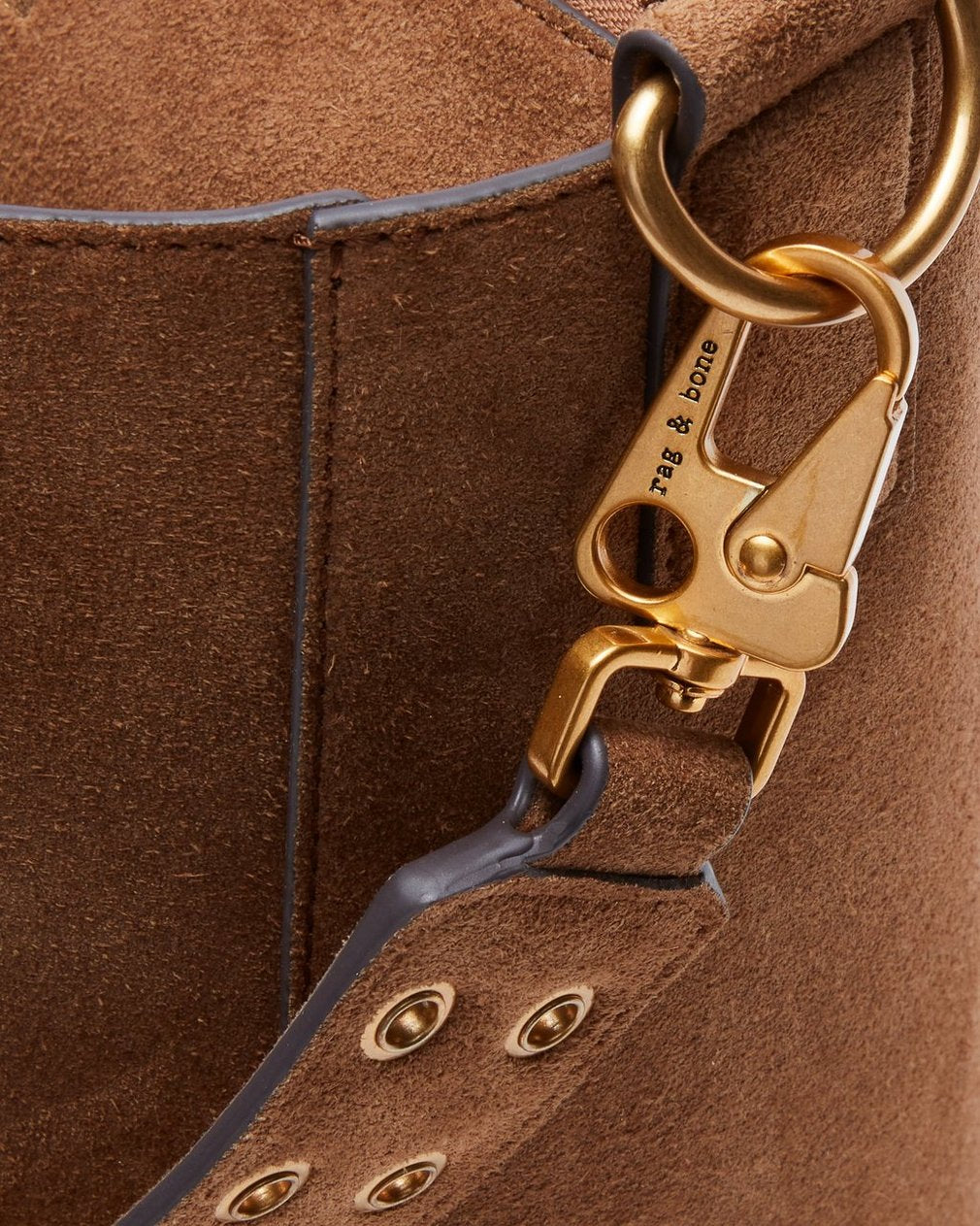 Parker Suede Bucket Bag - Golden Brown
