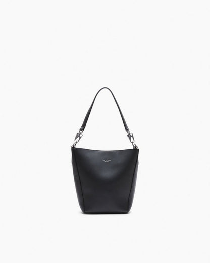 Parker Leather Bucket Bag - Black
