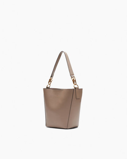 Parker Leather Bucket Bag - Clay