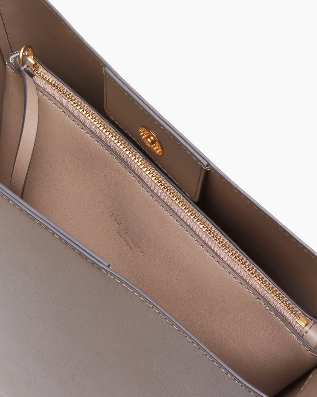 Parker Leather Bucket Bag - Clay