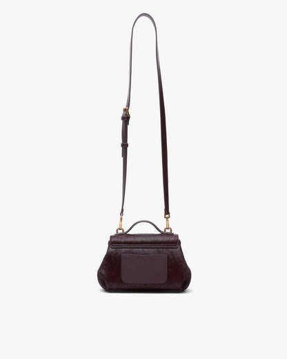 Realm Small Calf Hair Crossbody Bag - Blackberry
