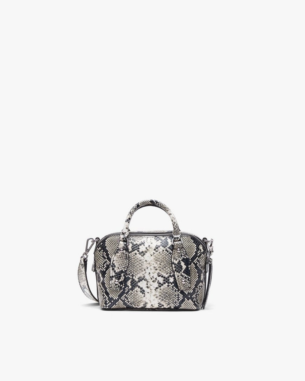 Gramercy Small Snakeskin Leather Satchel - Natural