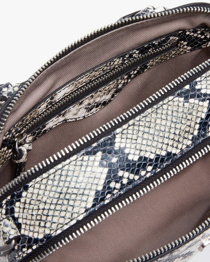 Gramercy Small Snakeskin Leather Satchel - Natural